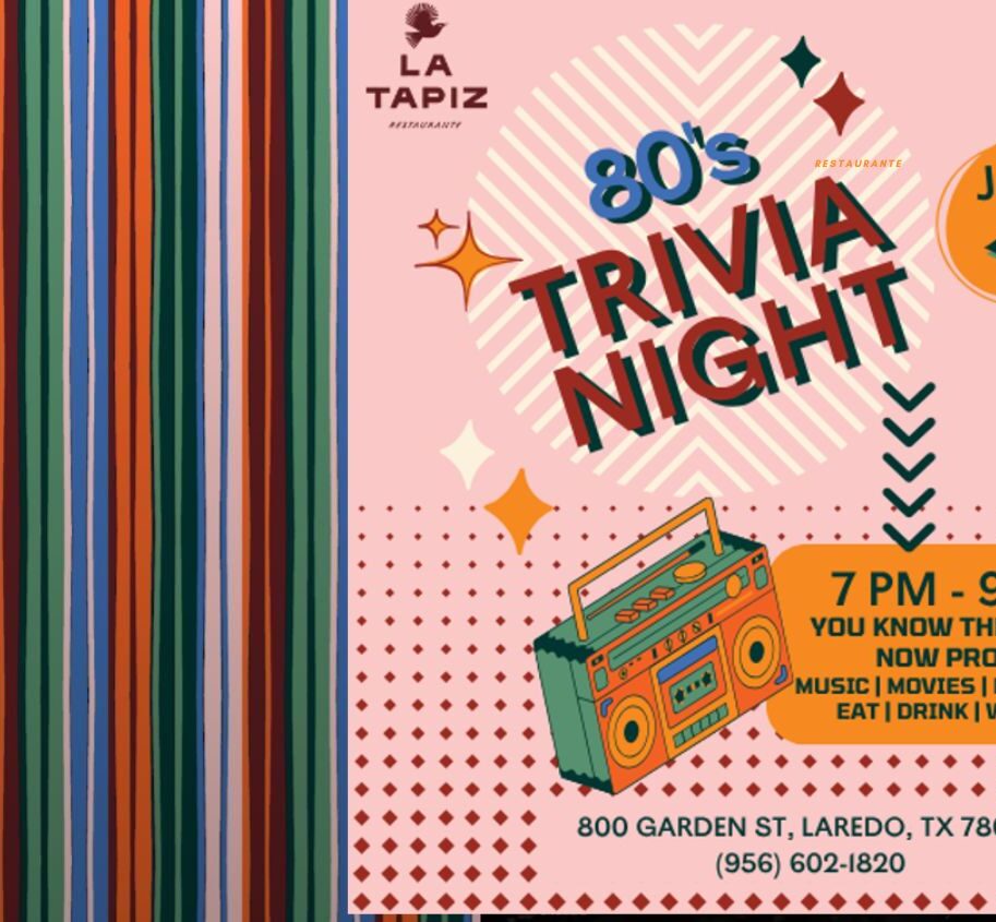 Back to the 80s Trivia Night